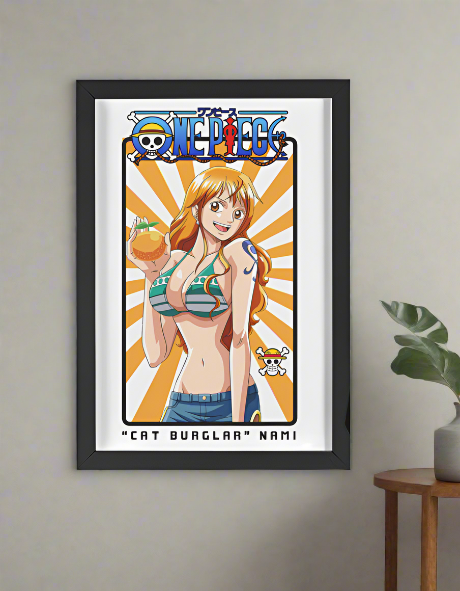 One Piece – “Cat Burglar” Nami Framed Poster
