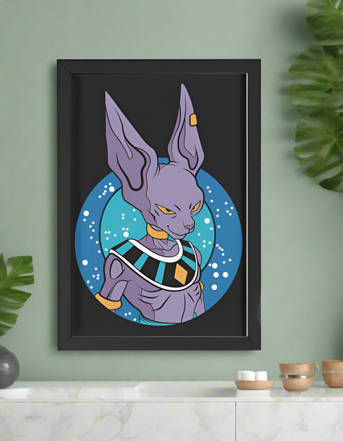 Dragon Ball – Beerus Framed Poster