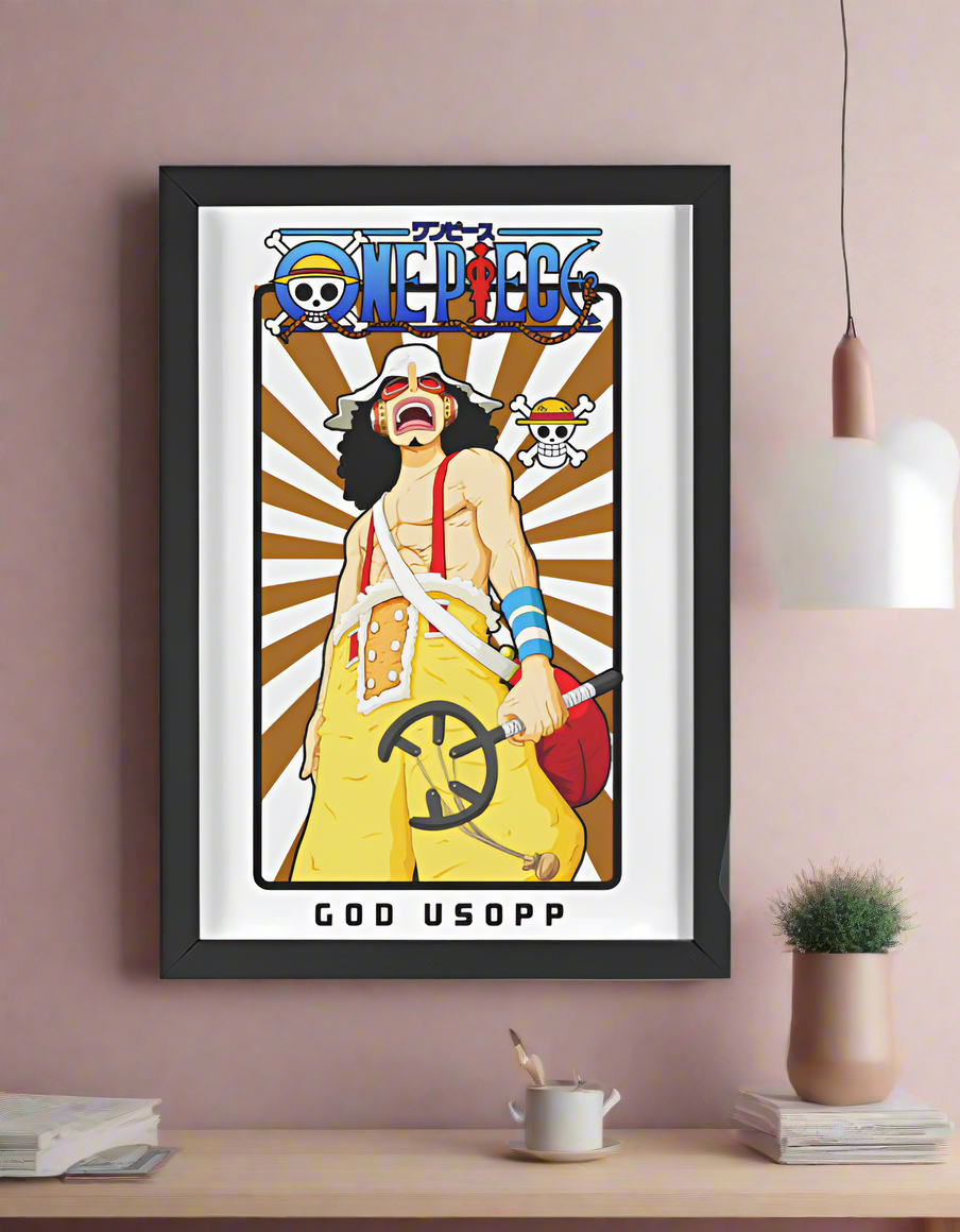 One Piece – God Usopp Framed Poster